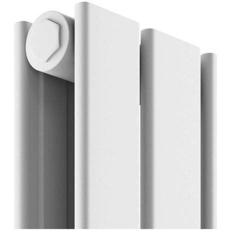 Scudo Bravo Double Designer Radiator 1600 x 408mm - White - BRAV1600 - 41D - W - TAP 'N' SHOWER
