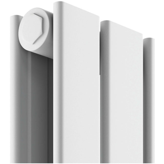 Scudo Bravo Double Designer Radiator 1600 x 408mm - White - BRAV1600 - 41D - W - TAP 'N' SHOWER