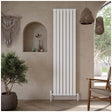 Scudo Bravo Double Designer Radiator 1800 x 408mm - White - BRAV1800 - 41D - W - TAP 'N' SHOWER