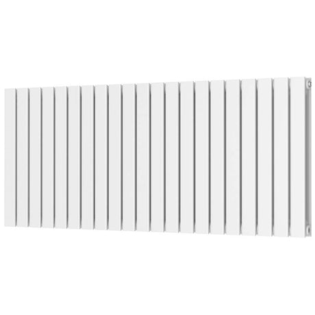 Scudo Bravo Double Designer Radiator 600 x 1430mm - White - BRAV60 - 143D - W - TAP 'N' SHOWER