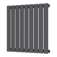 Scudo Bravo Designer Radiator Single 600 x 614mm - Anthracite - BRAV60 - 61S - A - TAP 'N' SHOWER