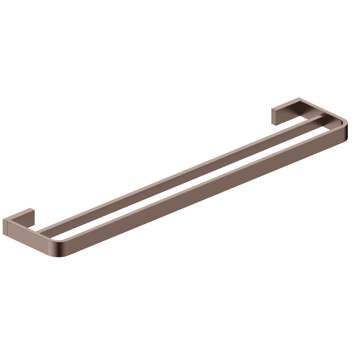 Scudo Monza Double Towel Rail - Brushed Bronze - BRONZEACC-005