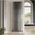Scudo 2 Column Vertical Designer Radiator 1800 x 416mm - Raw Metal - COL-2-180-41-RM
