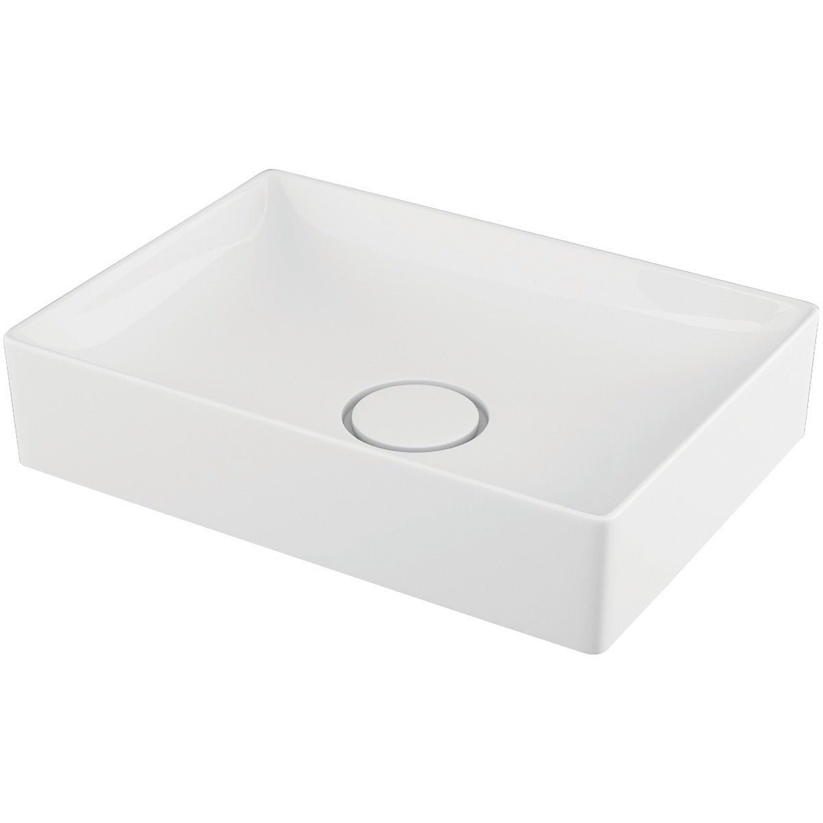 Scudo Stance Countertop Basin 500mm - White - COUNTERTOP - 002 - TAP 'N' SHOWER
