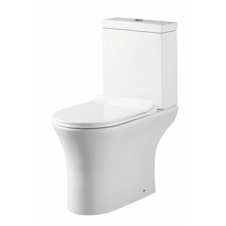 Scudo Deia Rimless Open Back WC Pan 425mm - White - DEIA001 - TAP 'N' SHOWER