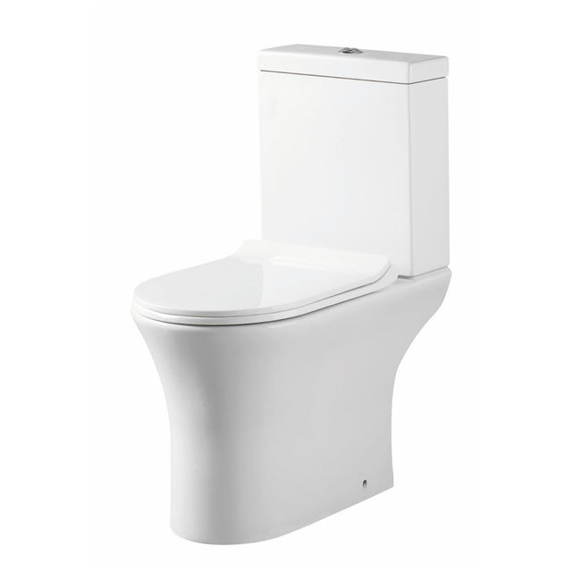 Scudo Deia Rimless Open Back WC Pan 425mm - White - DEIA001 - TAP 'N' SHOWER