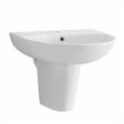 Scudo Deia Belini One Tap Hole Basin 550mm - White - DEIA003 - TAP 'N' SHOWER