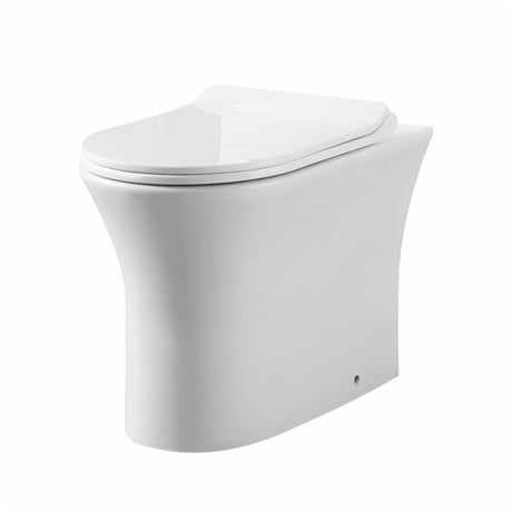 Scudo Deia Rimless Comfort Height Back To Wall WC Pan 455mm - Gloss White - DEIA010