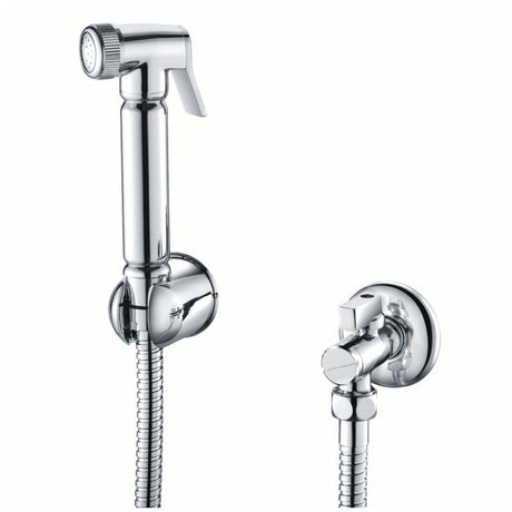 Scudo Douche Handset Flexi Holder and Oulet Elbow - Chrome - DOUCHE002L