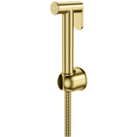 Scudo Douche Handset, Flexi ,Holder & Outlet Elbow - Brushed Brass - DOUCHE005