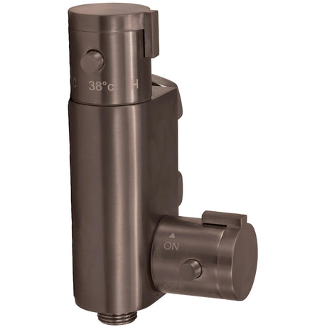 Scudo Thermostatic Vertical Valve for Douche  - Brushed Bronze - DOUCHE009