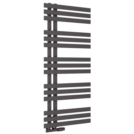 Scudo Elizabeth Towel Radiator 500 x 1200mm - Anthracite - ELIZ1200 - 500 - A - TAP 'N' SHOWER