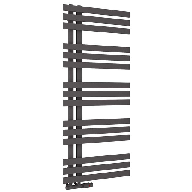 Scudo Elizabeth Towel Radiator 500 x 1200mm - Anthracite - ELIZ1200-500-A