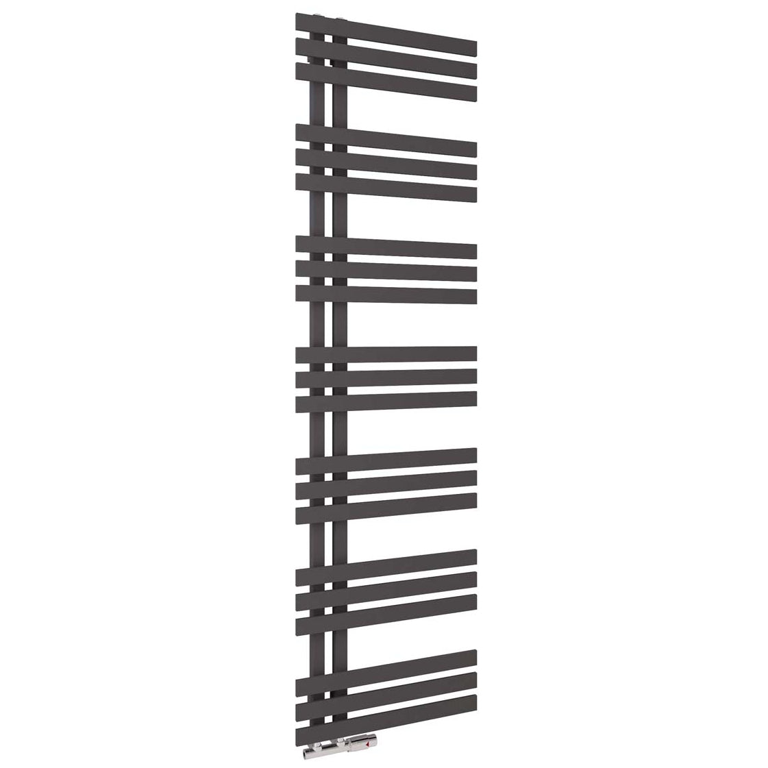 Scudo Elizabeth Towel Radiator 500 x 1800mm - Anthracite - ELIZ1800 - 500 - A - TAP 'N' SHOWER