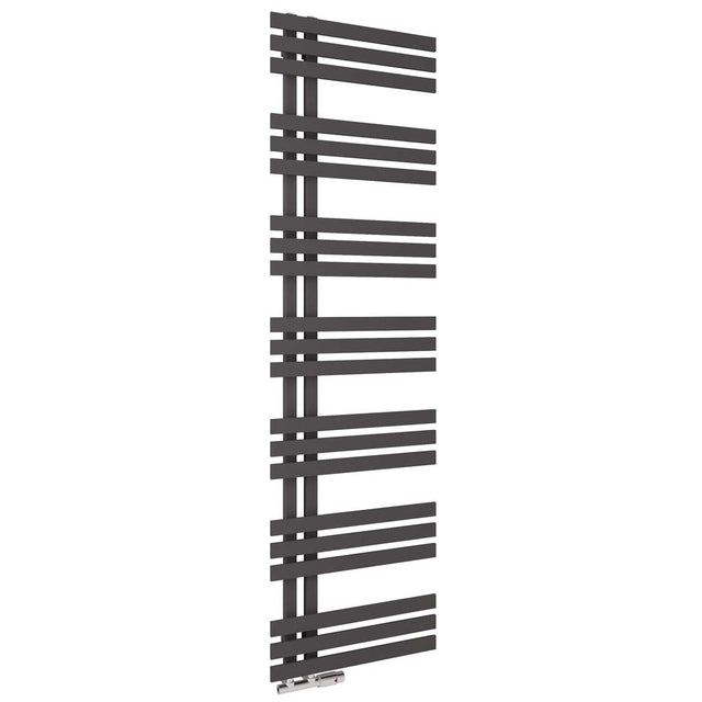 Scudo Elizabeth Towel Radiator 500 x 1800mm - Anthracite - ELIZ1800 - 500 - A - TAP 'N' SHOWER