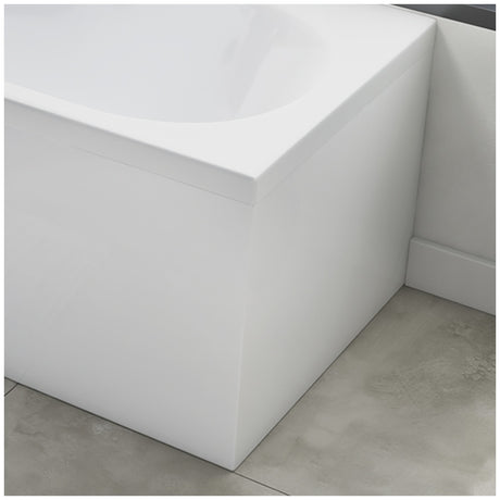 Scudo White Gloss Waterproof End Bath Panel 700mm - White Gloss - ENDPANEL001