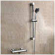 Scudo Round Brass Body Valve Riser Kit and Fast Fix Brackets - Chrome - EXPOSEDKIT002L