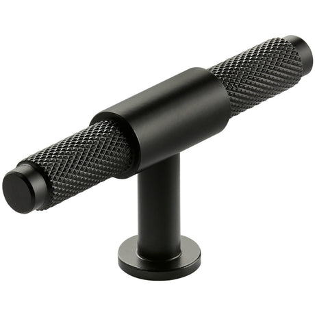 Scudo Knurled T Bar Handle 95mm - Black - HANDLE002