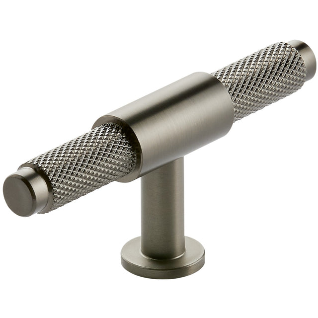 Scudo Knurled T Bar Handle 95mm - Gunmetal - HANDLE003