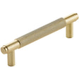 Scudo Knurled Handle 160mm - Brushed Brass - HANDLE015