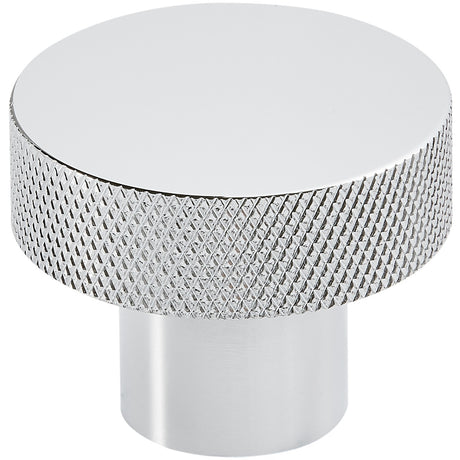 Scudo Knurled Round Handle 42mm - Chrome - HANDLE026