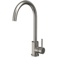 Scudo Manhattan Steel Kitchen Mixer Tap - Brushed Stainless - KT42
