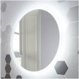 Scudo Lunar Round LED Mirror with Demister Pad 800mm - LUNAR80 - TAP 'N' SHOWER