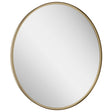 Scudo Macie Brushed Brass Round LED Mirror 600mm - MACIE-600RND-BB