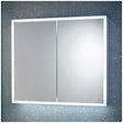 Scudo Mia LED Mirror Cabinet with Demister and Shaver Socket 800x700mm - Mirrored - MIA-800X700-CAB