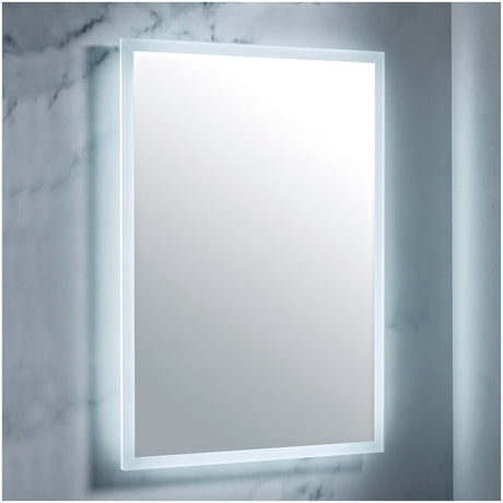 Scudo Mosca LED Mirror with Demister and Shaver Socket 600x800mm - MIRROR002