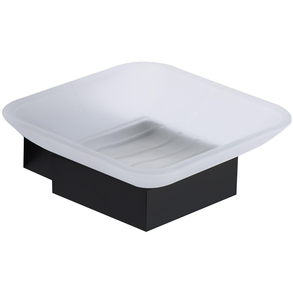Scudo Mono Soap Dish Holder - Matt Black - MONOACC-002