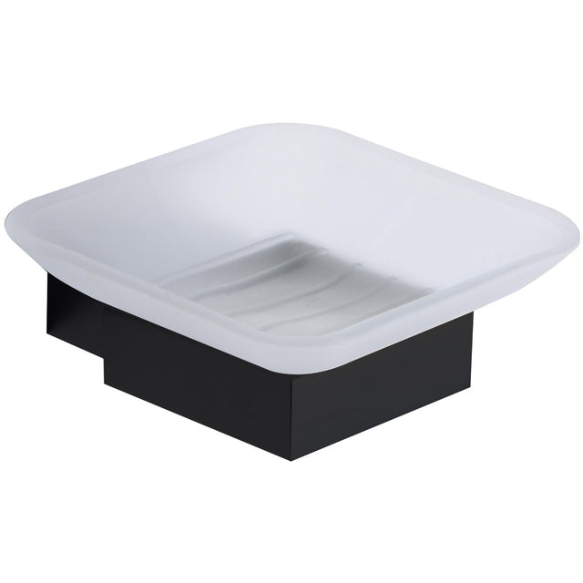 Scudo Mono Soap Dish Holder - Matt Black - MONOACC-002