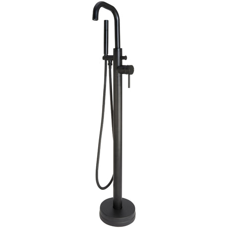 Scudo Core Freestanding Bath Shower Mixer Tap - Matt Black - NU-017