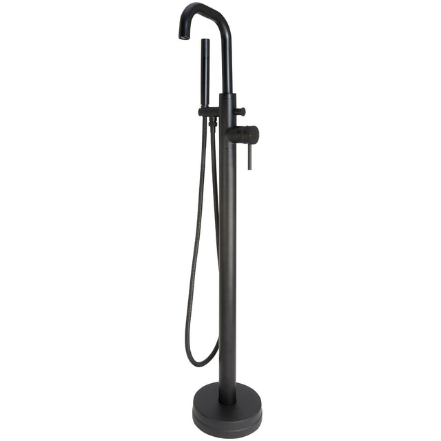 Scudo Core Freestanding Bath Shower Mixer Tap - Matt Black - NU-017