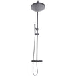 Scudo Core Round Bar Shower with Rigid Riser - Gunmetal - NU-035