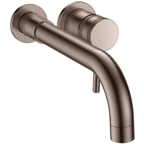 Scudo Core Wall Mounted Basin Tap - Brushed Bronze - NU-040