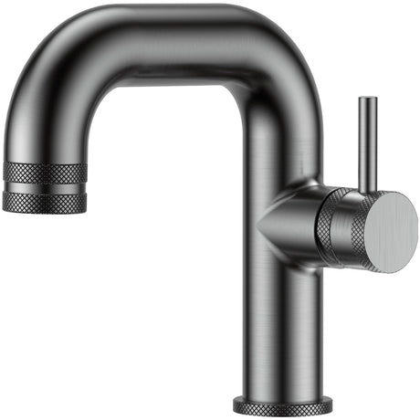 Scudo Core Side Lever Mono Basin Mixer Tap - Gunmetal - NU-046