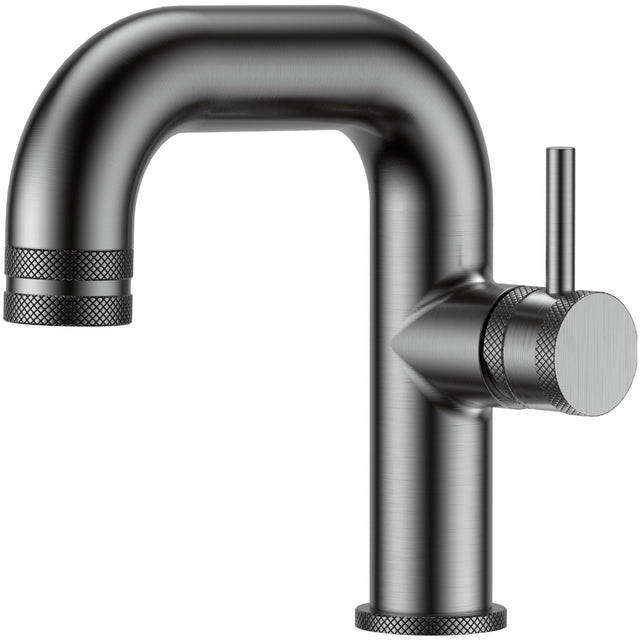 Scudo Core Side Lever Mono Basin Mixer Tap - Gunmetal - NU-046