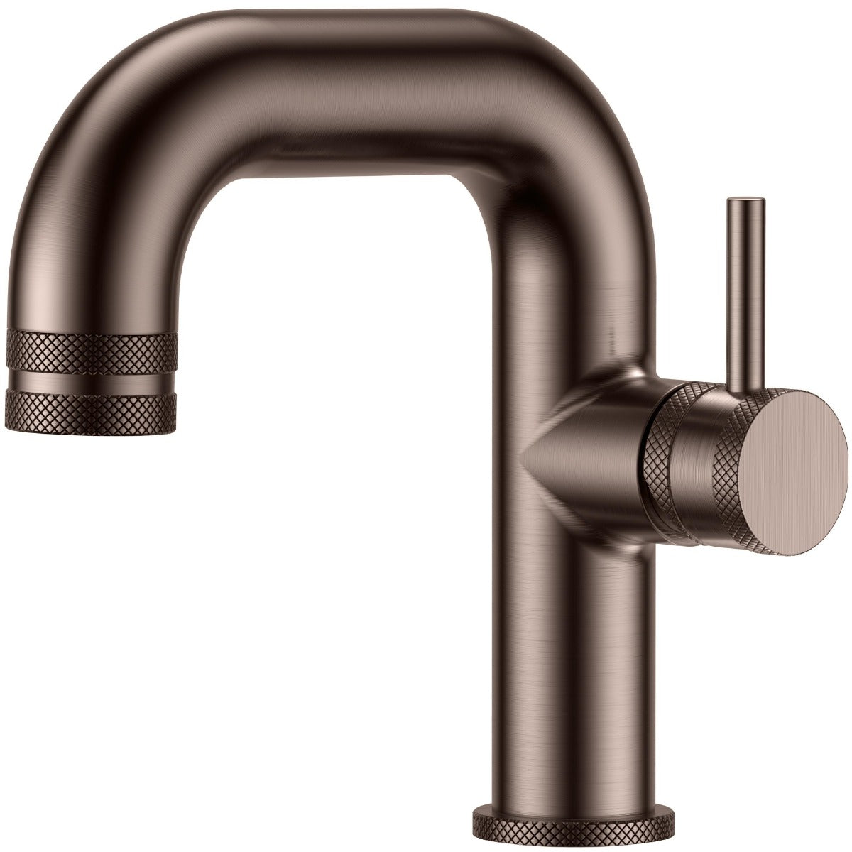 Scudo Core Side Lever Mono Basin Mixer Tap - Brushed Bronze - NU-049