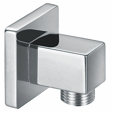 Scudo Square Wall Outlet Elbow - Chrome - OUT001