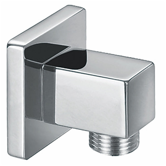 Scudo Square Wall Outlet Elbow - Chrome - OUT001