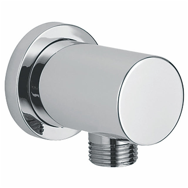 Scudo Round Wall Outlet Elbow - Chrome - OUT002L