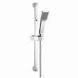 Scudo Square Riser Rail Kit with Paddle Handset - Chrome  - RISERKIT001