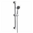 Scudo Round Riser Rail Kit with Multi-Function Handset - Chrome - RISERKIT002L