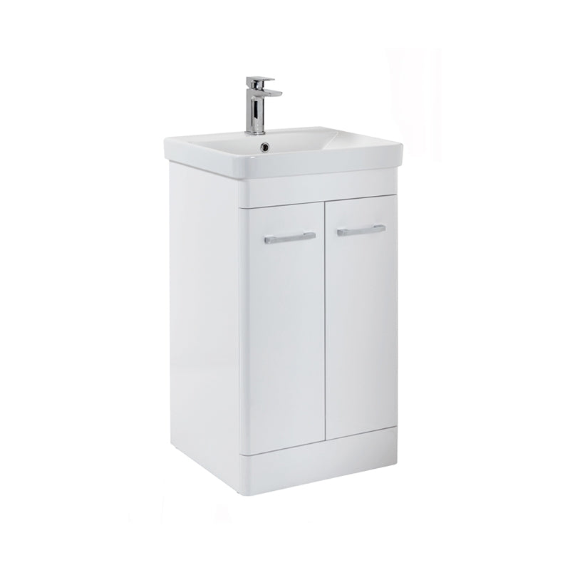 Scudo Rossini Floor Standing Vanity Unit 500mm - White Gloss - ROSSINI02