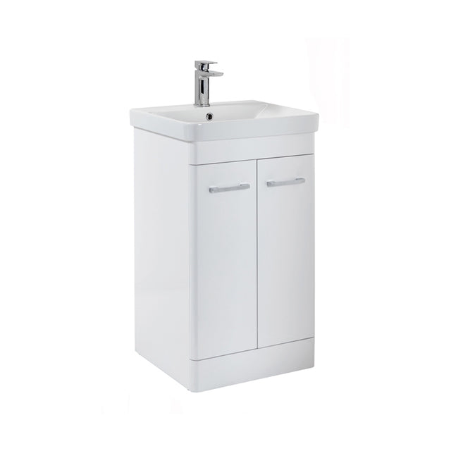 Scudo Rossini Floor Standing Vanity Unit 500mm - White Gloss - ROSSINI02