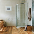 Scudo Single Door Offset Quadrant Enclosure 900x760mm - Clear Glass - S6-GLASS009
