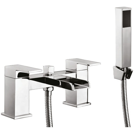 Scudo Victoria Bath Shower Mixer with Shower Kit and Wall Bracket - Chrome - TAP003