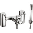 Scudo Forme Bath Shower Mixer with Shower Kit and Wall Bracket - Chrome - TAP012