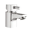 Scudo Forme Mini Mono Basin Mixer Tap with Push Waste - Chrome - TAP014